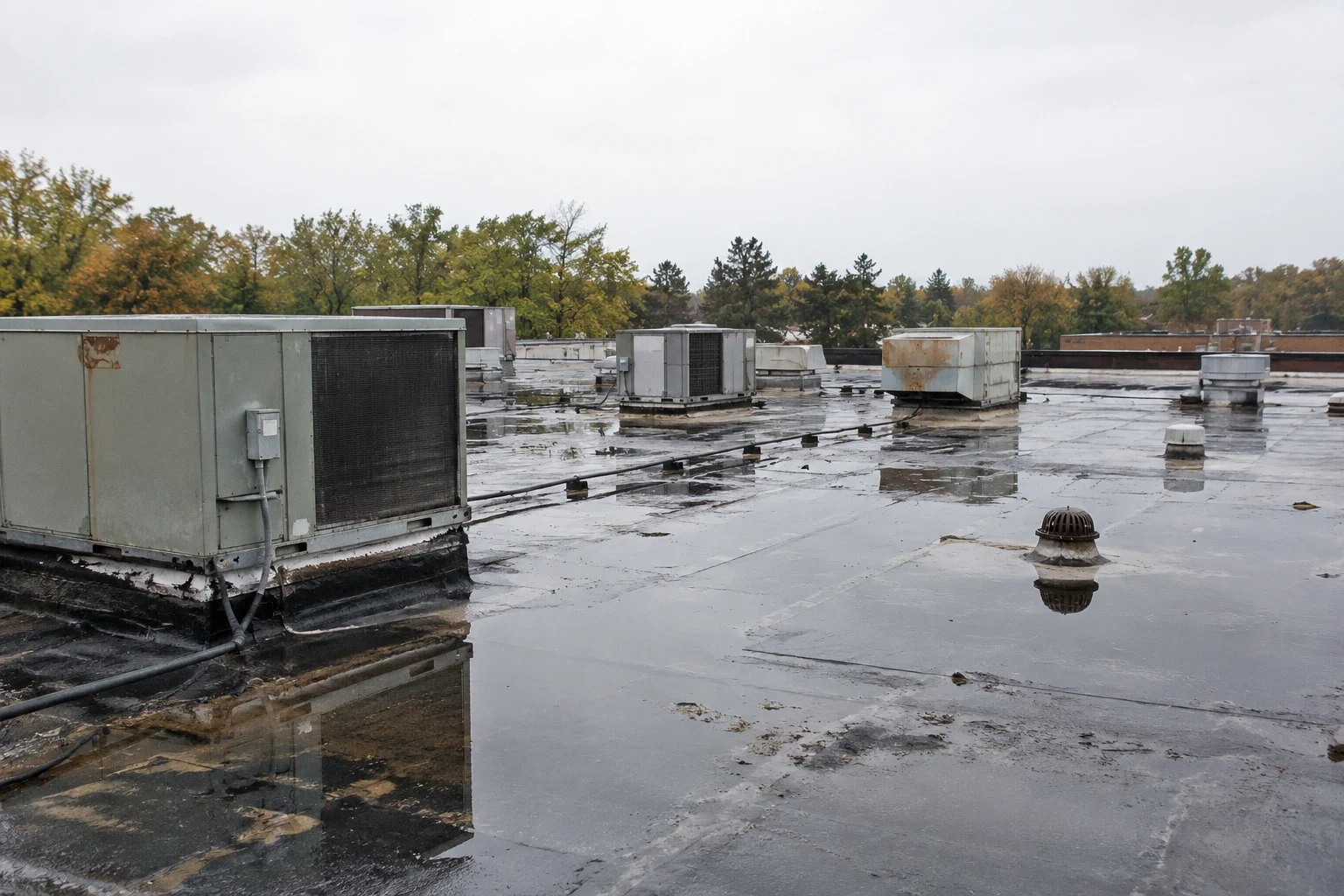 Ponding Water Roof Repair in Olathe, KS